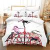 Fashion Anime Monogatari Series Bedding Set Printed Bed Set With Pillowcase Bed Duvet Cover Single Double Queen Super King Size