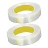 2 Roll Glass Fiber Tape 25mm Wide 50m Long Self Adhesive Strapping Tape for Transportation