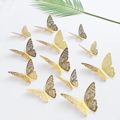 12PCS Schmetterling Kuchen Dekor Alles Gute Zum Geburtstag Kuchen Topper Hochzeit Party Decor Kinder Schmetterling Cupcake DIY Werkzeuge Home Wand Aufkleber