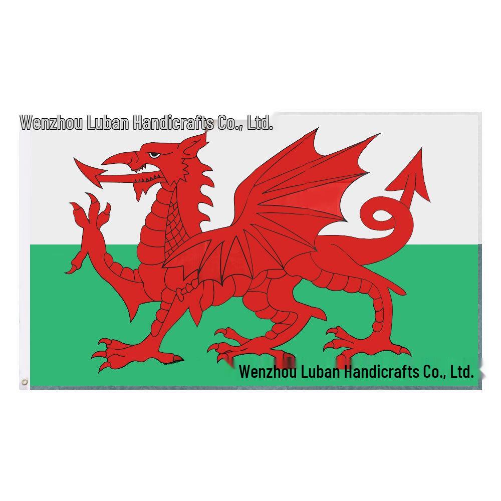 

90x150cm Welsh Flag - 3x5Ft Polyester Wales Flag Available
