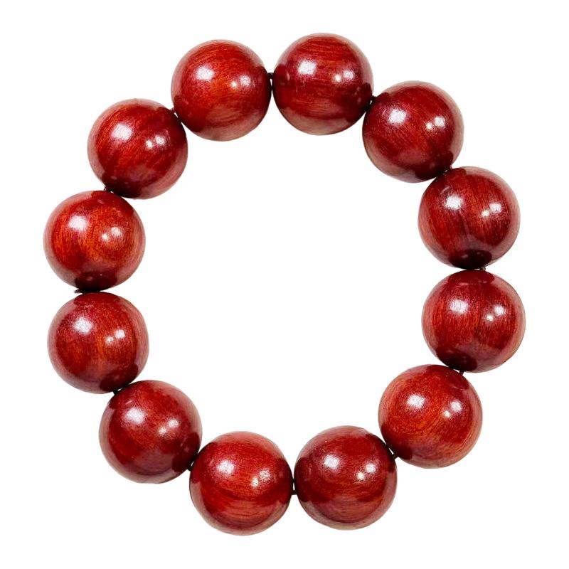 Zambia Red Sandalwood Beads Bracelet - Men's 20 Beads or Women's Sandalwood Rosary