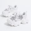 European Goods Heavy Industry Terraced Rhinestone Dad Shoes Women's Ins Tide 2025 Polished Muffin Thick Sole Heightening Casual Sports Shoes