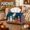 1pc Whimsical Pet Halloween Tissue Box - Canine Costume Haunted House Napkin Storage Box, Fits Rolls, Facial Tissues And Single Sheets, for Spooky Hal