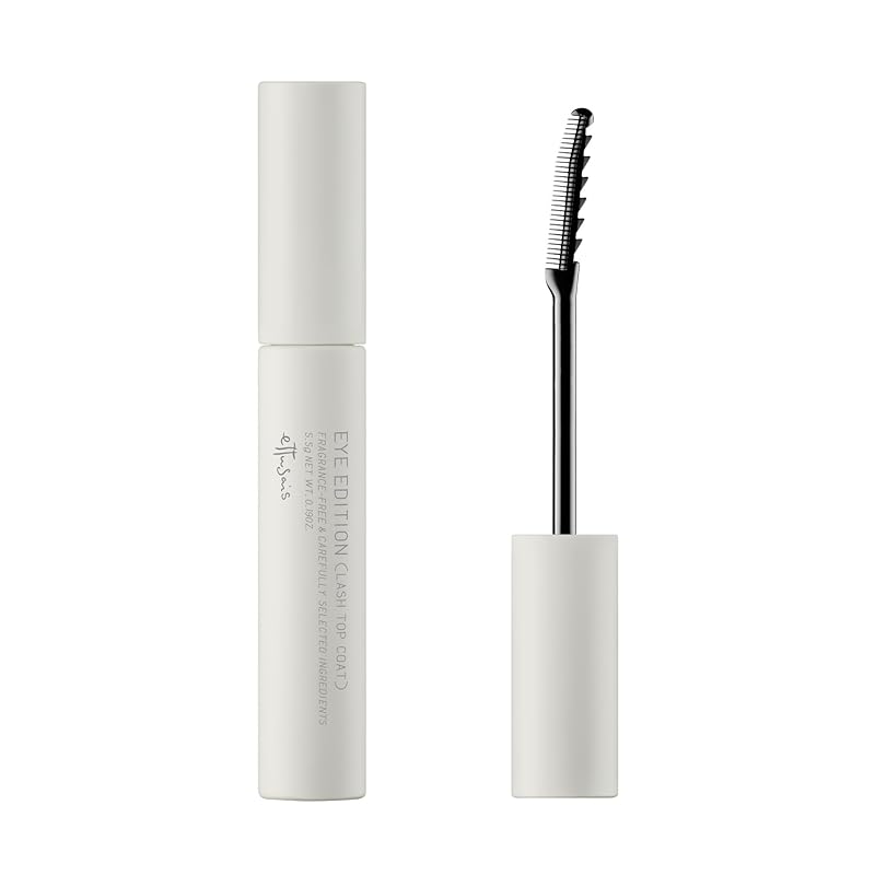 ettusais Eye Edition (Lash Top Coat) 01 Luster Black, Volume-Lengthening Mascara, Long-Lasting Curl-Keeping, Waterproof, 5.5g