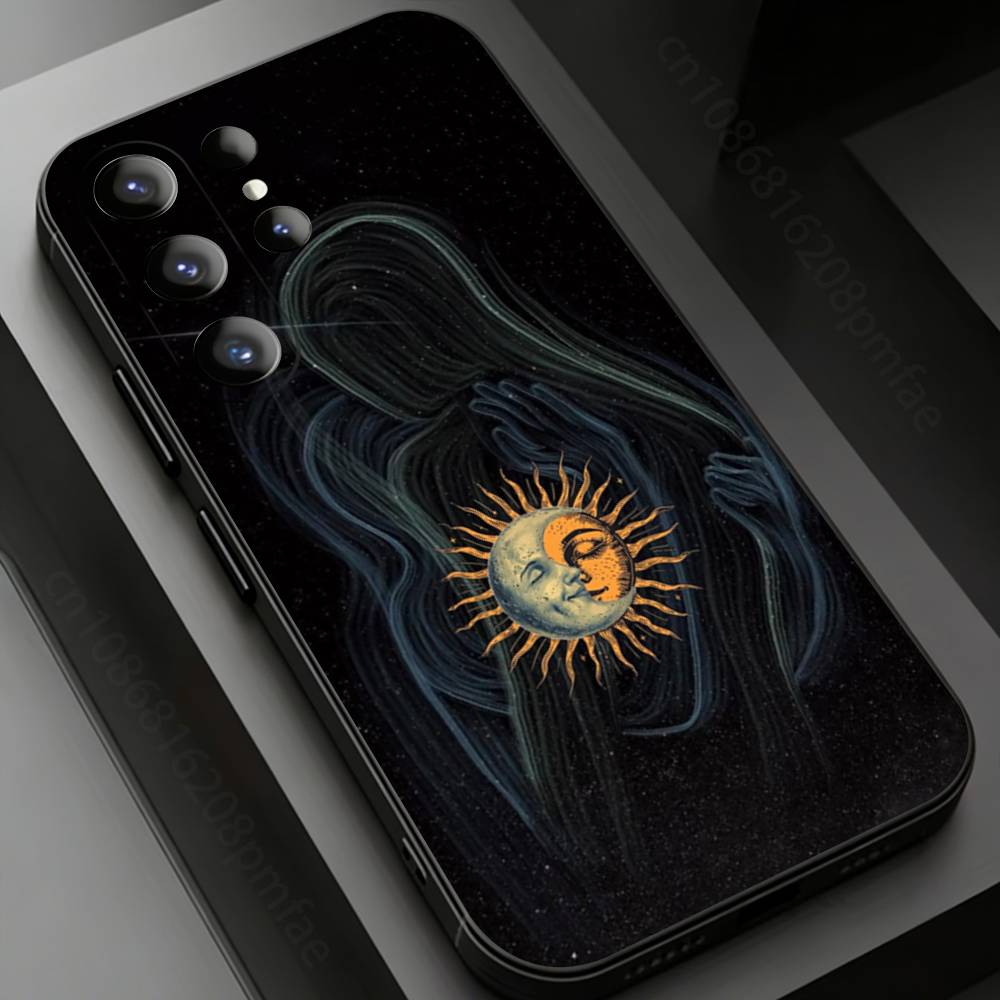 

Artistic Line Embrace Phone case for Samsung Galaxy S24,25,26,23 22,21,S20 Plus Ultra FE soft fundas cases Samsung S26