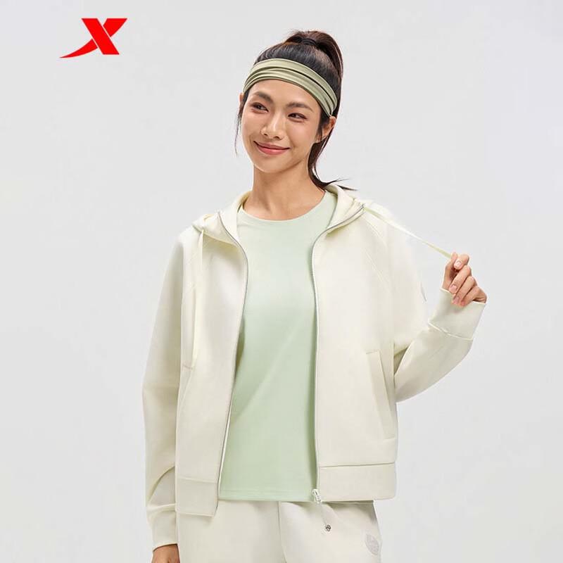 XTEP Women s Knitted Windproof Hooded Jacket L