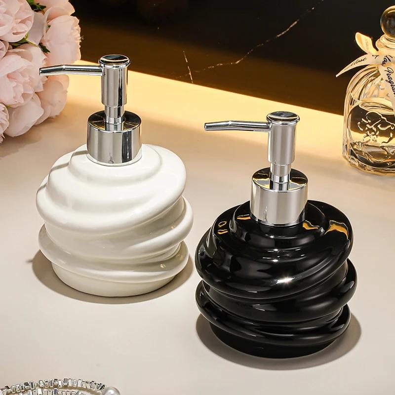 111ML Ceramic lotion Bottle Hotel Toilet Hand Wash Liquid Press Bottle Body Wash Shampoo Dispensing Bottle soap dispenser
