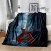 B.C.rich Guitar Logo Printed Blanket Flange Blanket Soft and Comfortable Blanket Warm Blanket Blankets for Beds Birthday Gift