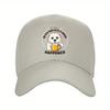 Samoyed Beer Lover Baseball Cap Cute Dog Graphic Adjustable Outdoor Casual Hat