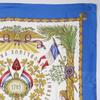 Hermes Carree90 Scarf Blue Silk Women Used