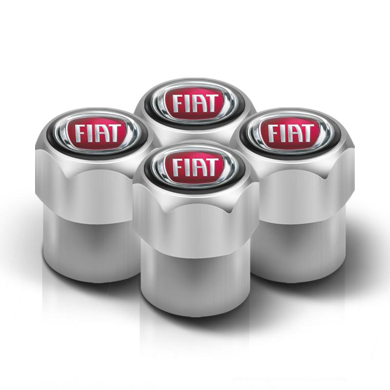 4Pcs 3D Styling Car Wheel Tire Valve Caps Stem Cap Accessories For Fiat Abarth 500 Punto Doblo Stilo Bravo Panda Ducato Pondo