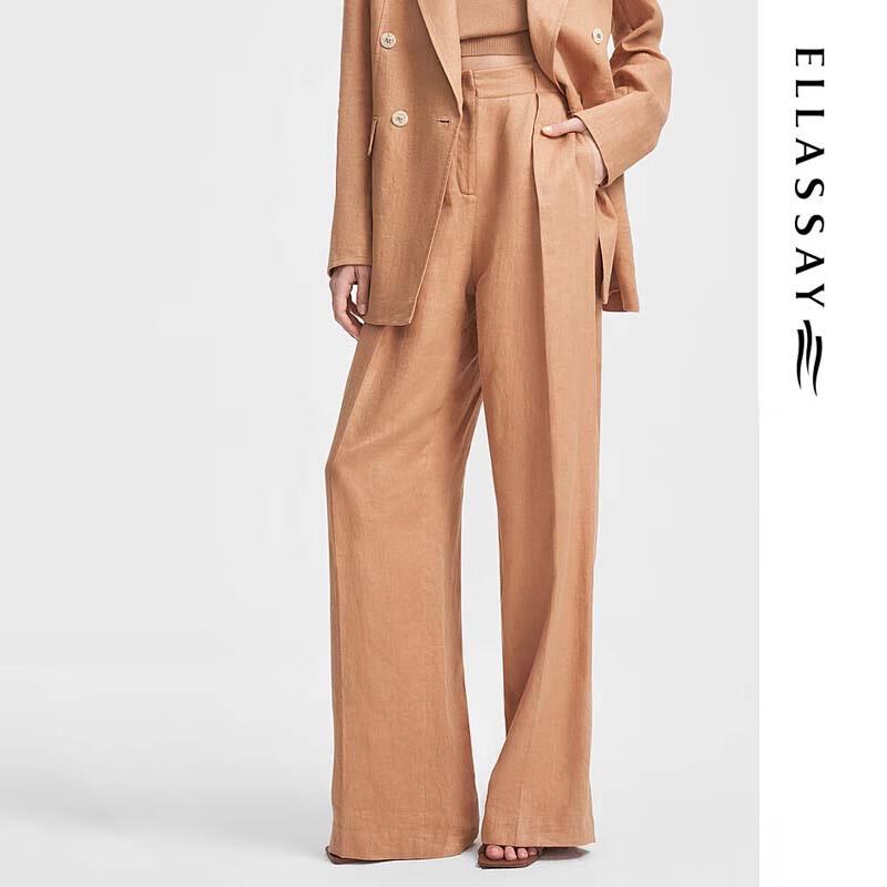 ELLASSAY Old Money Style Wide-Leg Pants