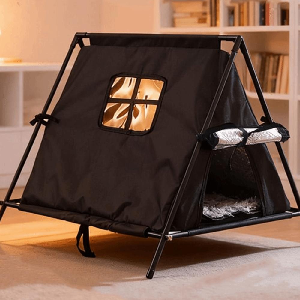 Minimalist Portable Outdoor Pet Tent Foldable Oxford Insulated Dog House Waterproof Removable Cat Teepee Tent Car Travel