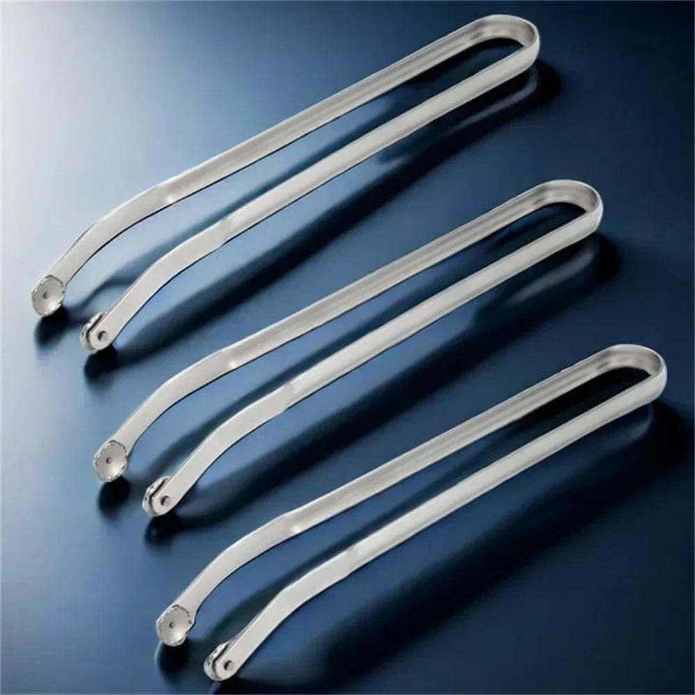Nonstick Stainless Steel Sausage Turning Tongs Long Handle BBQ Tongs Professional Kitchen Tool for Grilling Barbecue Utensils