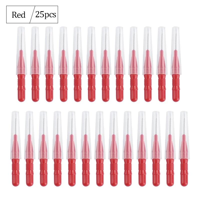 50Pcs/box Interdental Brushe Dental Health Care Tooth Floss Toothbrush Oral Hygiene Cleaner Toothpicks Cleaning Tool