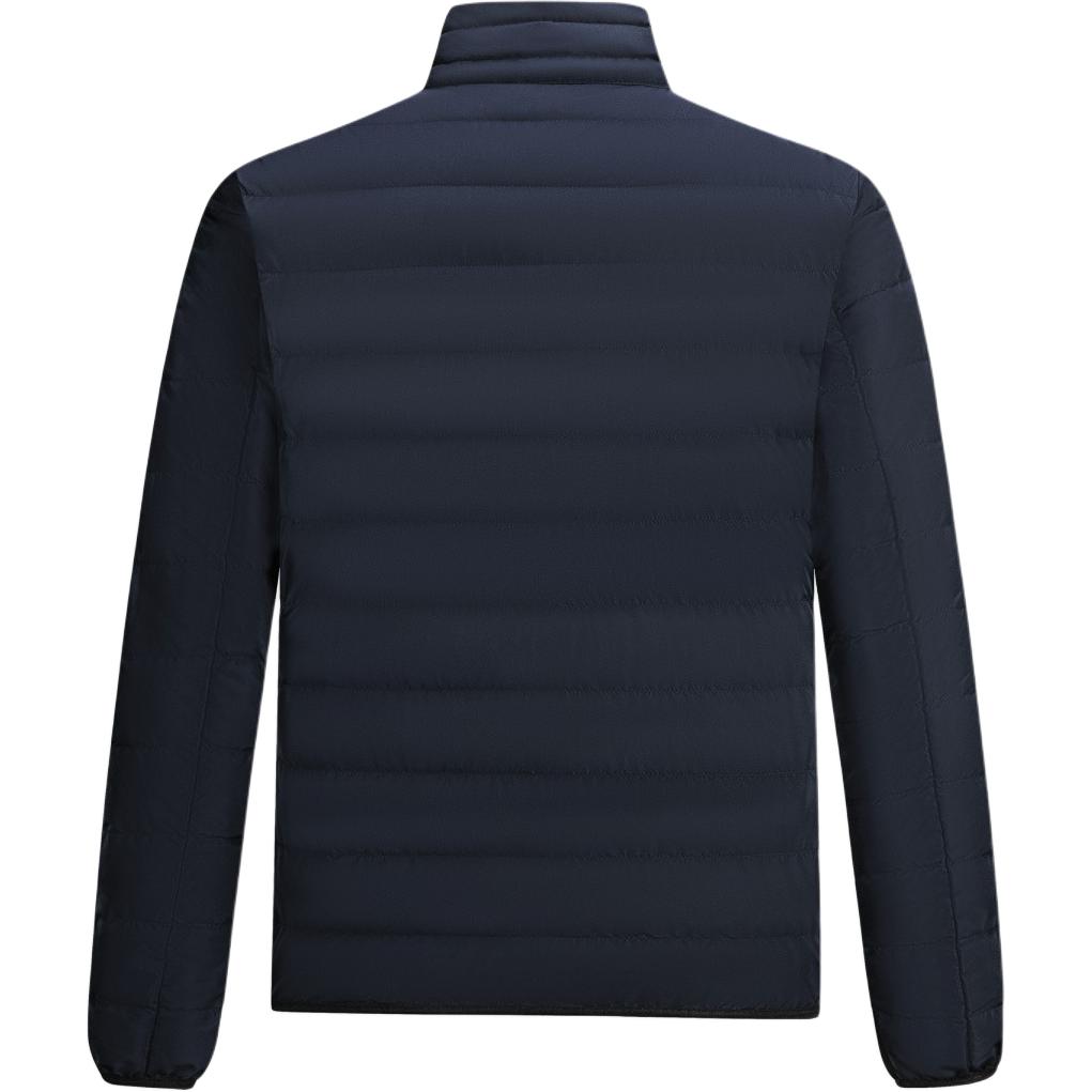Emporio Armani EA7 FW24 Solid Color Stand Collar Zipper Long Sleeve Down Jacket Men Outerwear Dark-Blue 8NPB13-PNE1Z-24F-1562