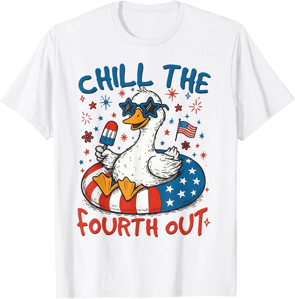 Chill The Fourth Out Unisex TShirt 4th Of July Gift S