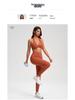 European & American V-neck Halter Backless Wire-free Sports Bra YG-1005