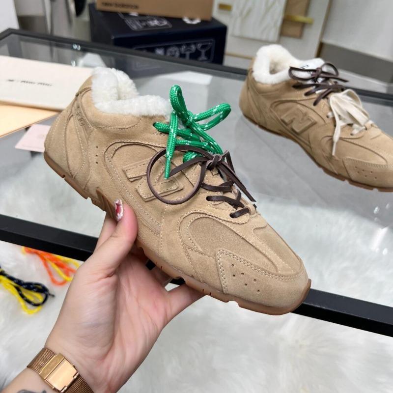 Autumn and winter wool inside with fleece inside to increase height and keep warm casual thick cotton shoes 35 11640₽
