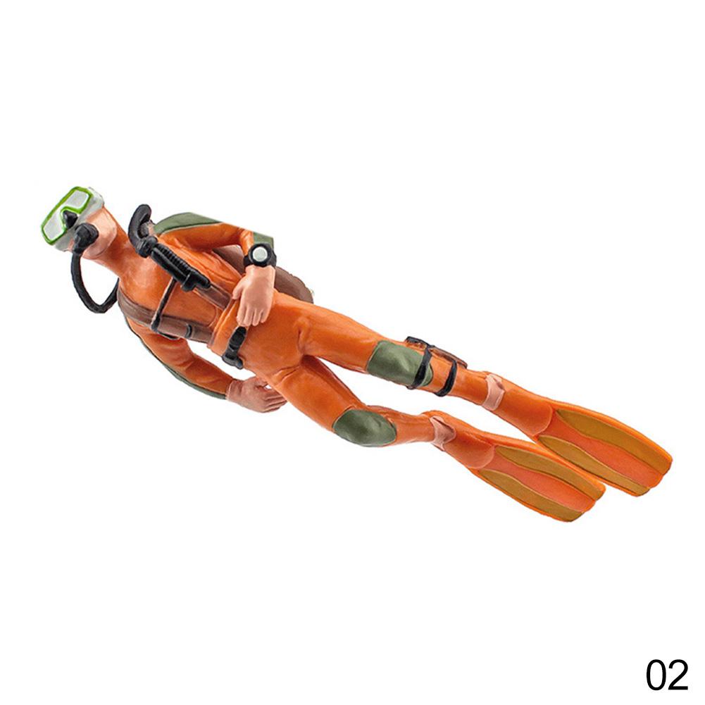 

Симпатичные смоляные украшения для аквариума в виде лягушки-лягушки, интересные плавающие украшения, имитация мини-дайвера, аксессуары для аквариума