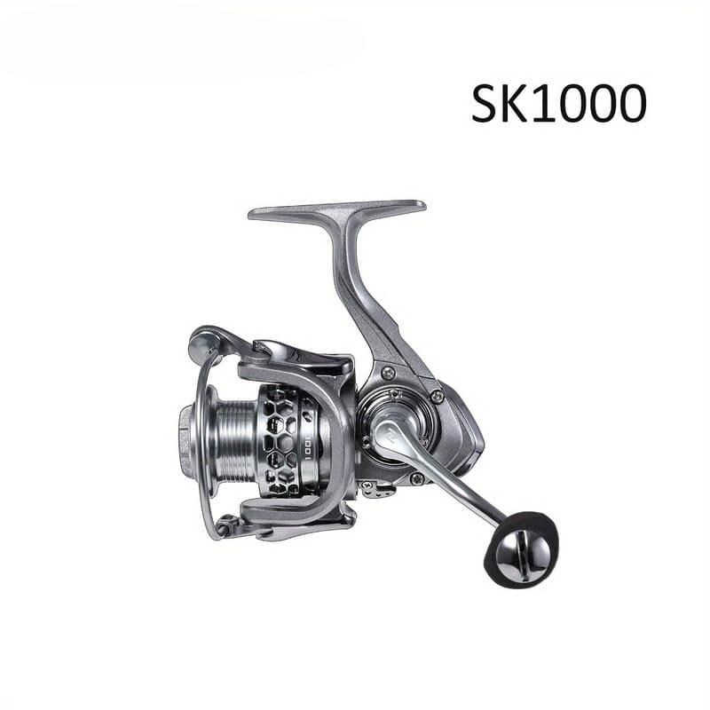 

Спиннинговые катушки с передним и задним выводом мощности, подшипники из нержавеющей стали, металлическая шпуля серебристого цвета в виде пчелиных сот, для дальнего заброса, подходят для всех водоемов SK1000 серебряный