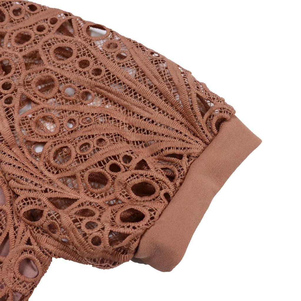 YYFS Women's Fashion Summer Spring Solid Color Print Short Sleeve O-Neck High Waist Casual Dresses