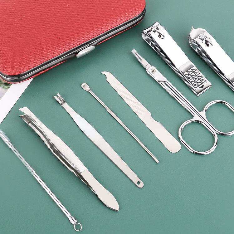 8-Piece Leather Nail Clipper Set: Multi-functional Manicure & Pedicure Tools Gift Set