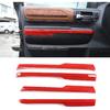 LLKUANG Car Inner Door Armrest Panel Decoration Strip Trim Compatible with Toyota Tundra 2014-2020 Pickup Car Door Protective Panel Cover
