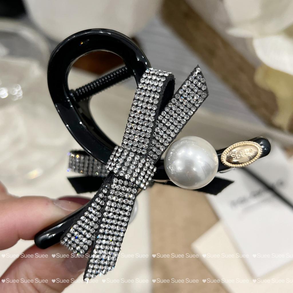 Small Bow Hairclips for Girls Hair Accessories With Artificial Pearls Korean Fashion  Hair Crabs Side Clips Mini Hair Claws