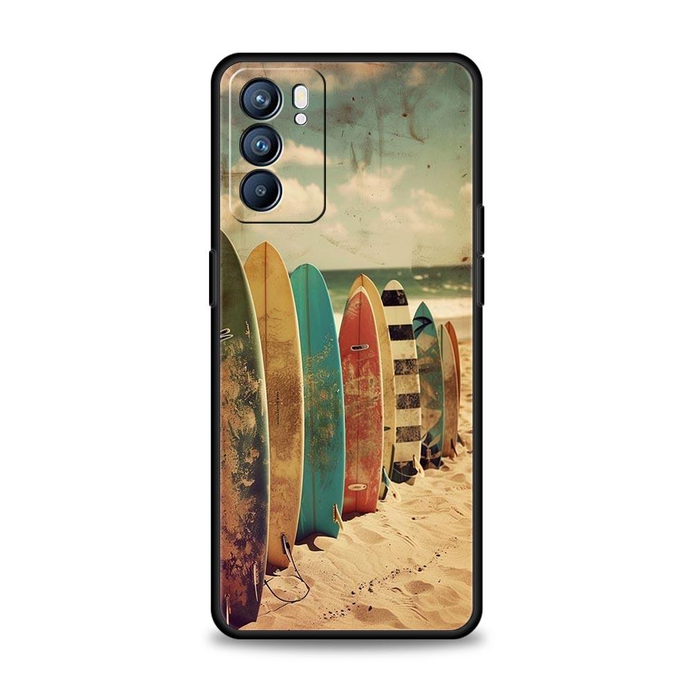 

Summer Beach Phone Case For Oppo Reno 13 12 11 10 7 F Find X5 X6 A98 A80 A79 A78 A57 A54 A31 A17 Pro 5G Soft TPU Cover Funda Bag Reno8 Pro