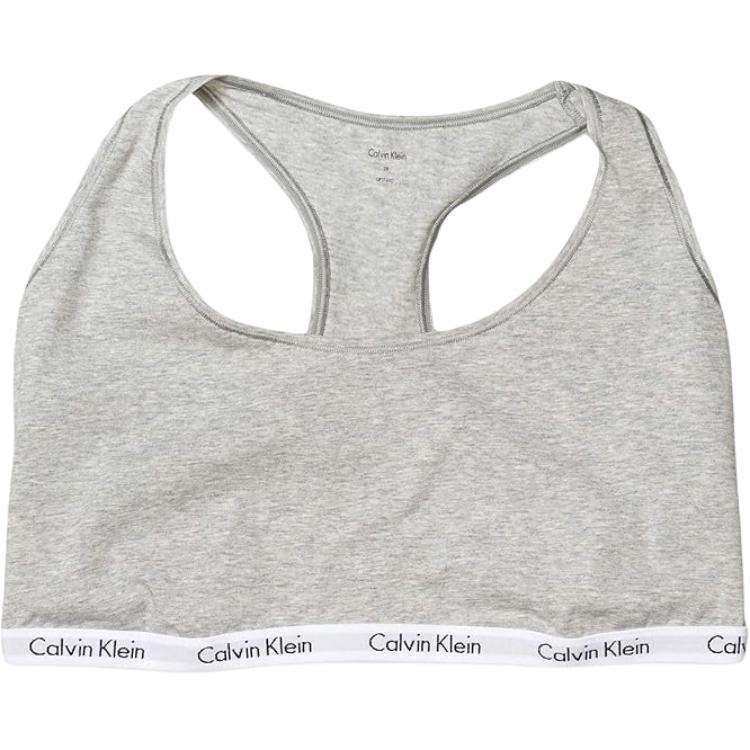 

Calvin Klein Minimalist Comfortable Letter Bra Women underwear Gray QP1036O-020 M