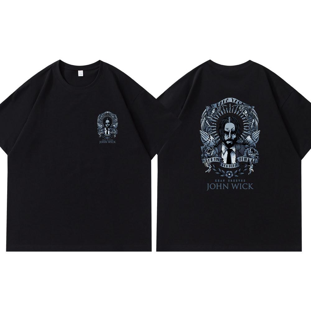 Fastpaced Pursuit 4 John Wick Keanu Reeves Pure Cotton T Shirt Unisexs Clothing and Womens Clothing 2026 Summer New TShirt