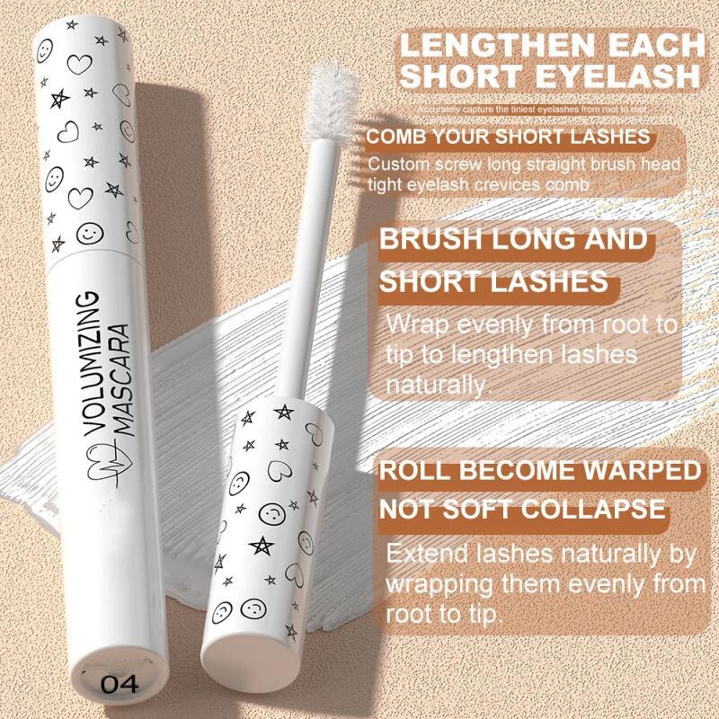 8 Kolorów Podkręcający Tusz do Rzęs Makijaż Sceniczny Wodoodporny Zielony Tusz Kremowy Niebieski Fioletowy Podkręcający Wydłużający Szybkoschnący Przedłużanie Rzęs