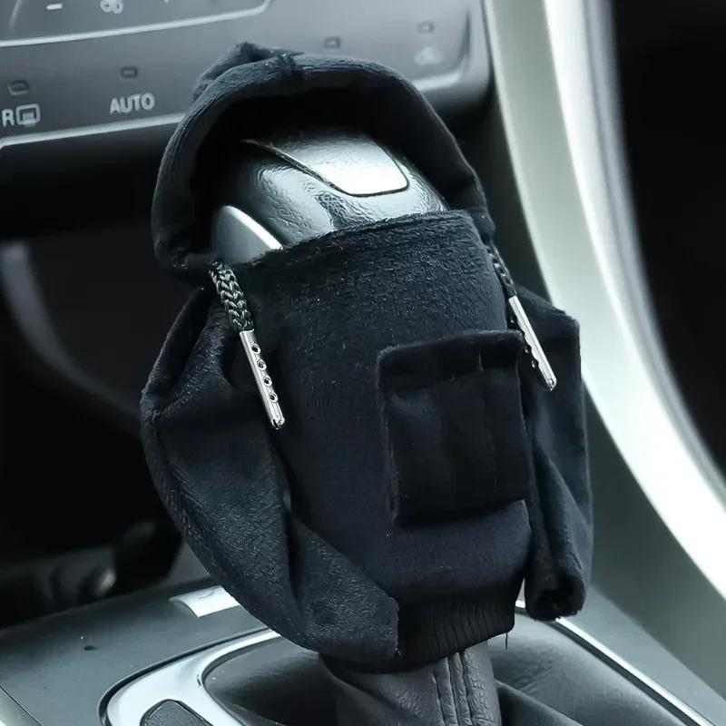 Felpa con Cappuccio Universale Copertura Leva Cambio Auto Felpa Leva Cambio Copertura Pomello Cambio Decorazioni Auto