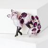 Rhinestone Fox Brooch Lightweight Enamel Craft Sparkling Accessory for Date Nights Office Attire Decor