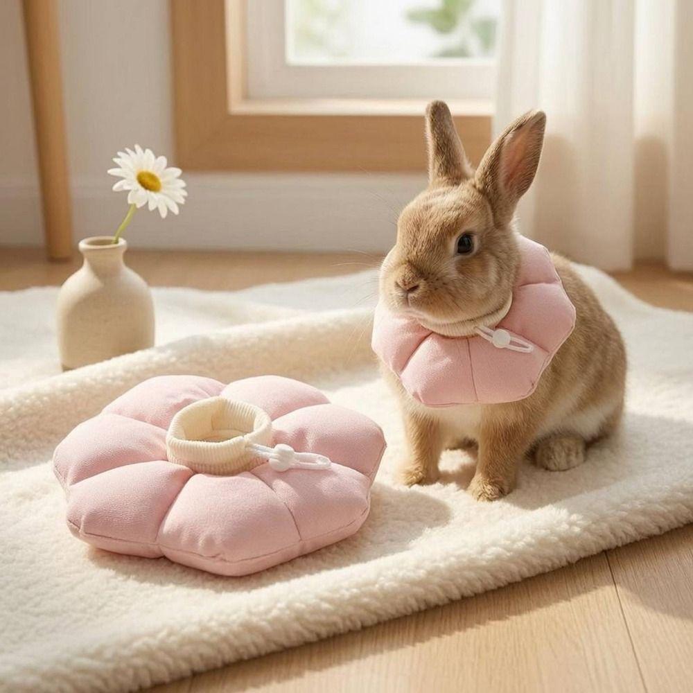 Breathable Soft Stop Licking Collar Adjustable Rabbit Protective Collar Chinchilla