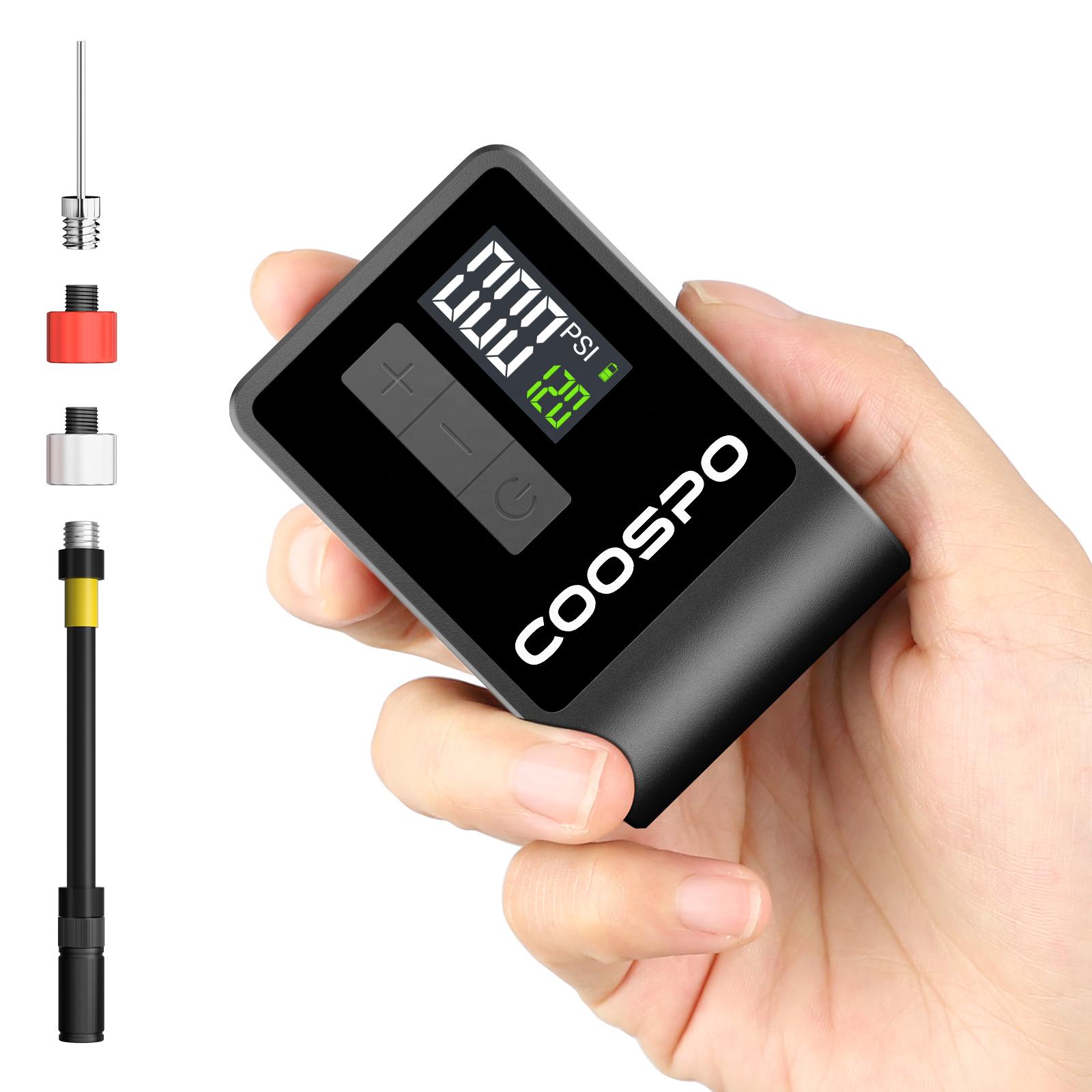 COOSPO Electric Bicycle Pump Mini Bike Pump Hand Portable Tire Air Inflator Electric pump