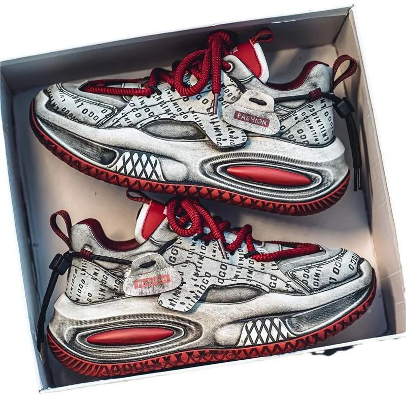 Fashion New Luxury Men's Sneakers Fashion Versatile Thick Soled Casual Shoes Outdoor Wear Resistant Breathable Running Shoes