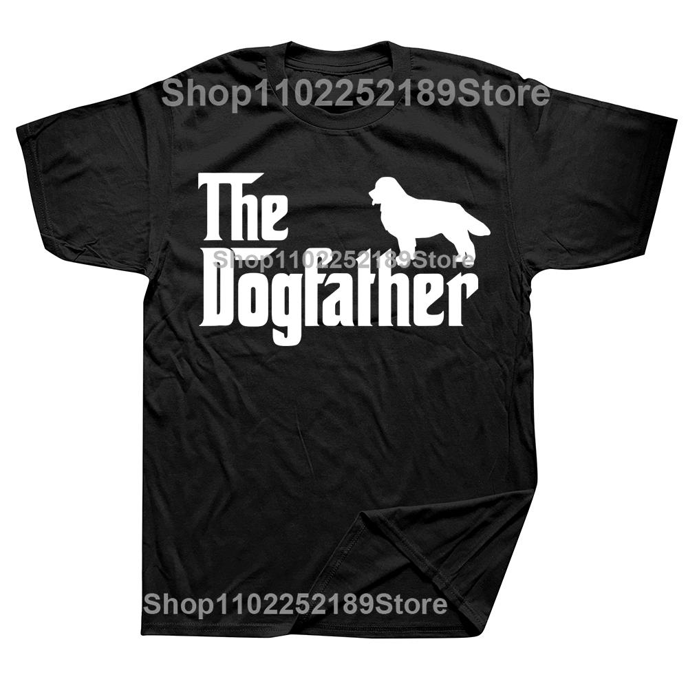 Neuheit Berner Sennenhund The DogFather T-Shirts Grafik Baumwolle Streetwear Kurzarm Geburtstagsgeschenke Sommerstil T-Shirt