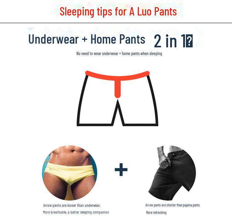 Pánské volné bavlněné plážové a domácí kalhoty s jarním potiskem šipek