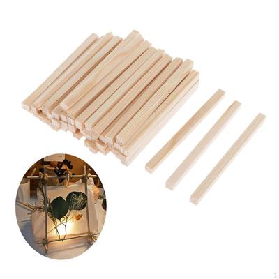 Zestaw 100 sztuk, grubość 4 mm, nieoszlifowane drewniane kołki do budowy modeli dla dzieci, rękodzieło DIY, przyjęcie weselne
