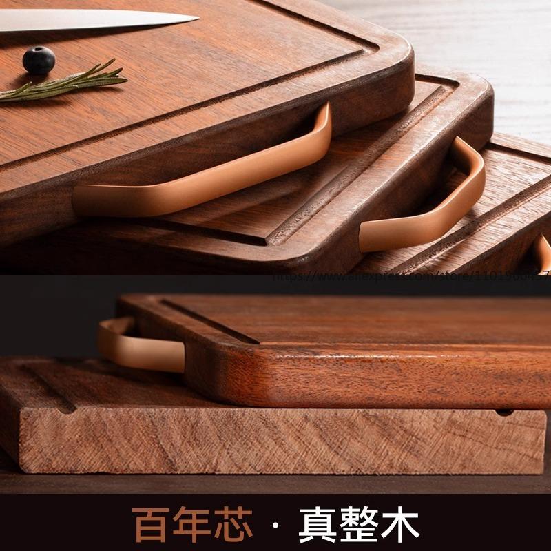 Sandalwood Cutting Board Food-Grade Solid Wood Double-Sided Chopping Board Mold-Proof for Home Kitchen Use