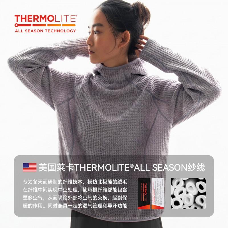 Mens Thermolite Air Fleece Hooded Sweatshirt 2026 Fall Lightweight Warm Casual Hoodie