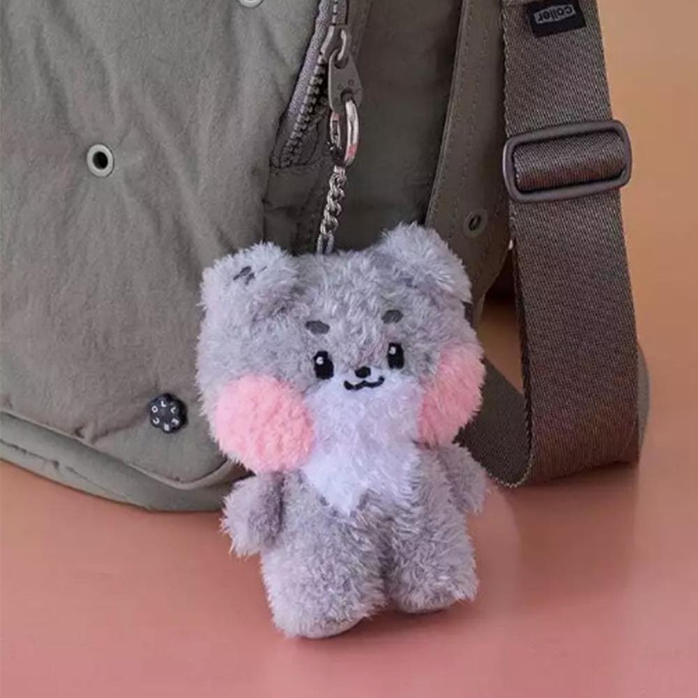Doll Keychain 12CM Zeroni Cartoon Cute Plush Doll Pendant Bag Accessories Key Ring ZhangHao HanBin Ricky Fans Gift
