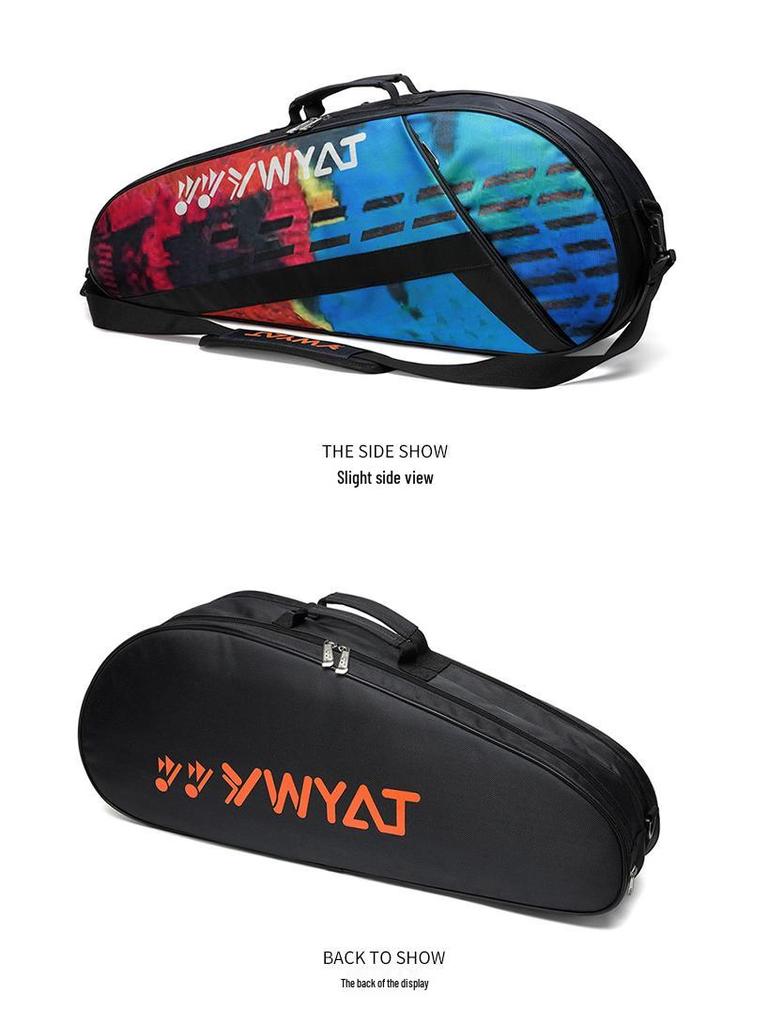 2022 Dual-Shoulder Badminton/Tennis Backpack for Men & Women - Holds 3 Rackets, Large Capacity, Thick Handbag