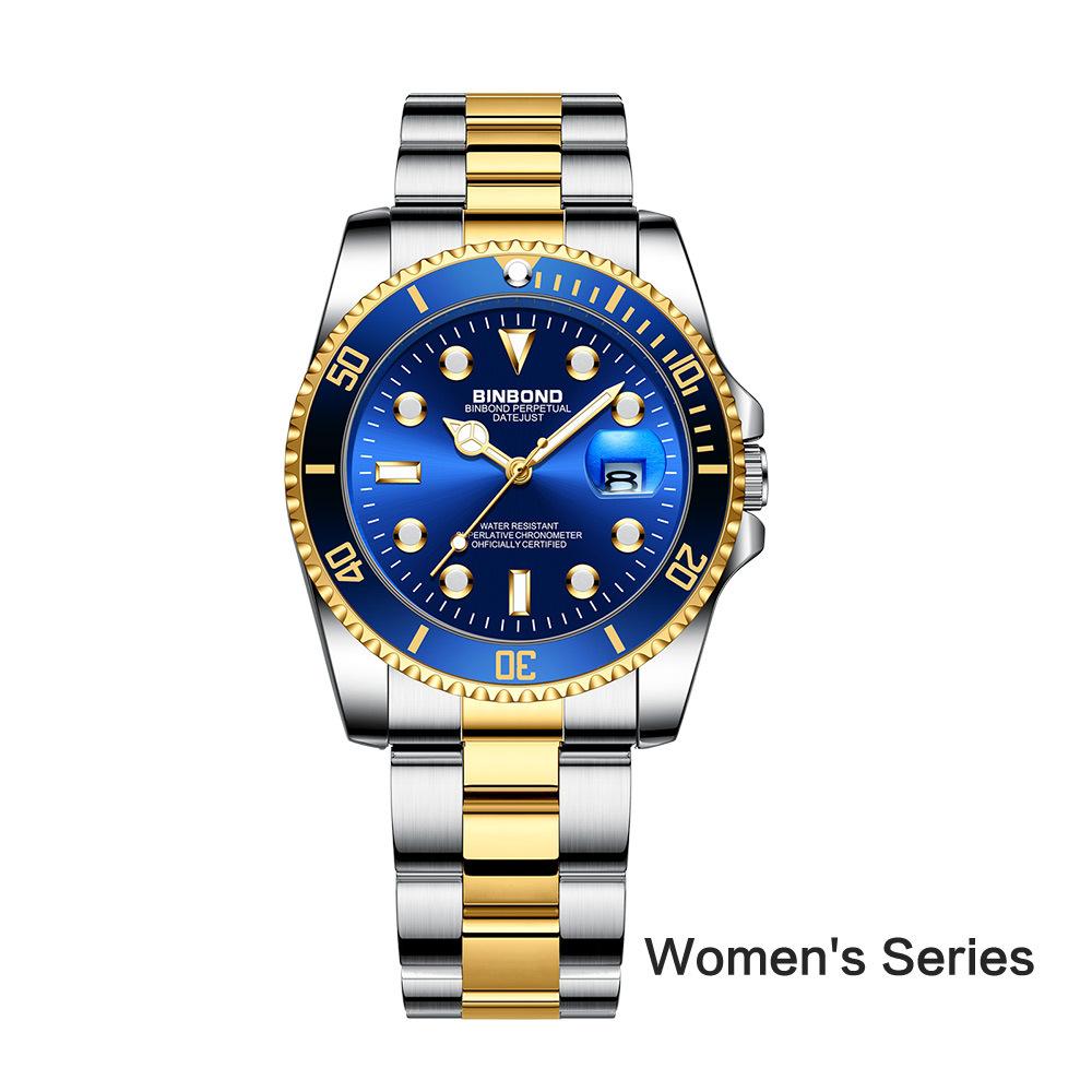 Water ghost Herrenuhr Damen Mode Paar Uhr Ein Paar Leuchtende Herrenuhren Wasserdichte Quarz Uhr