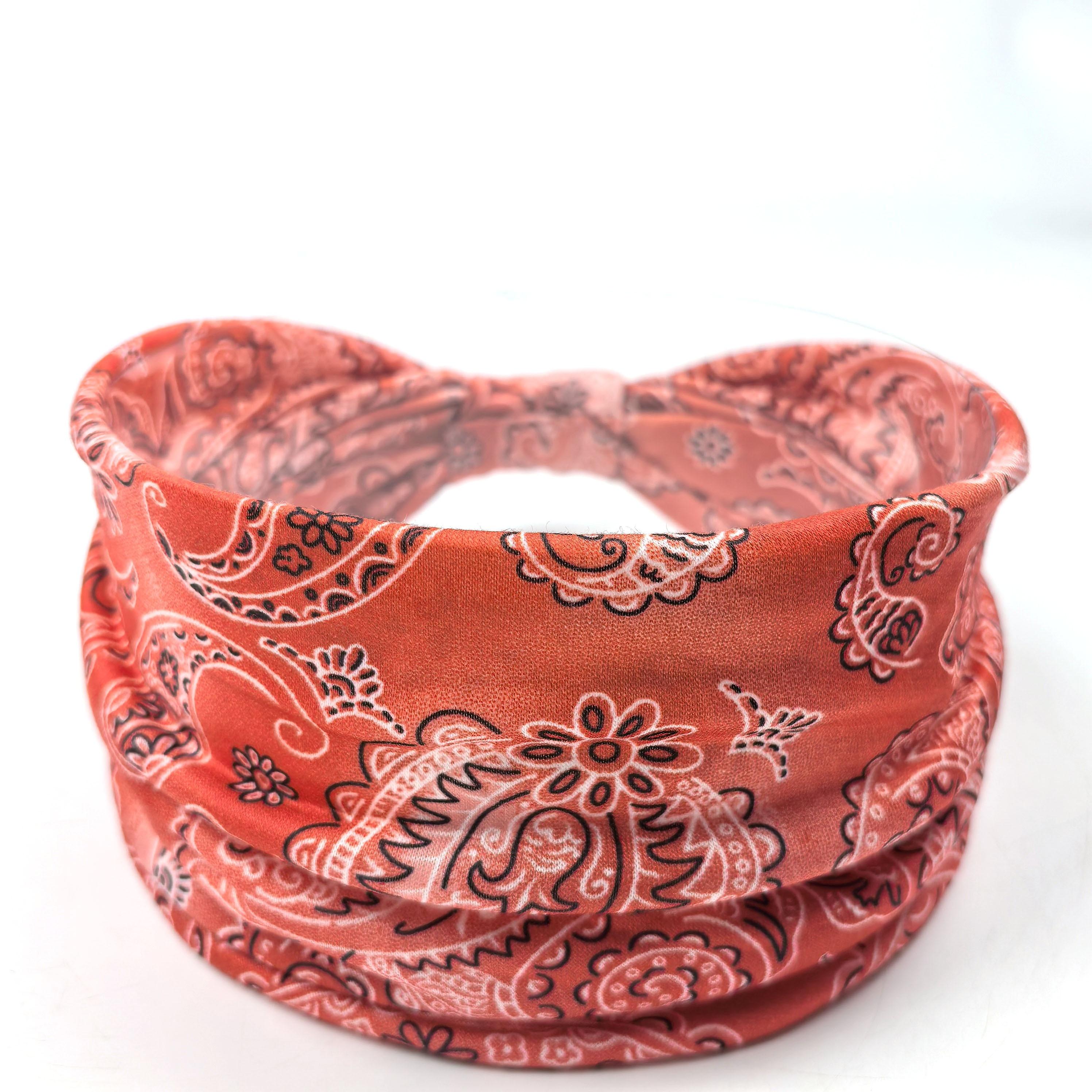 

1pc Women s Wide Headband - Solid Color & Bohemian Paisley Print, Stretchy Spandex Yoga Running Headband for Workouts, Gym, Casual Outings