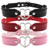 Collane con Ciondolo a Cuore Gotico Sexy alla Moda Vintage Gioielli Regalo Cuore Gotico in Pelle Collana Choker Punk da Donna Harajuku