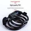 Five-Digit Combo Bicycle Lock – Electric Vehicle, Mountain Bike, Anti-Theft Steel Cable Loop