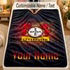 Flannel BlanketBayer Leverkusen Football Custom Name Text Personalized Soft Warm Throw Blanket Home Decor Gift